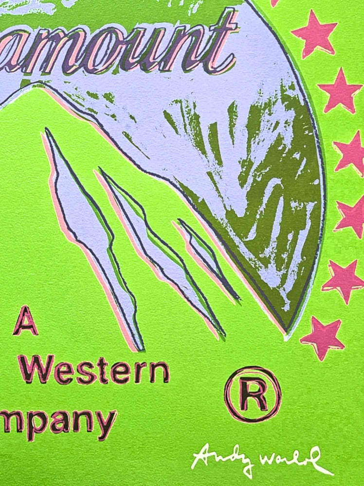 Andy Warhol - Paramount zelený 67/2400 - 60x60 cm, limitovaná edice CMOA s certifikátem