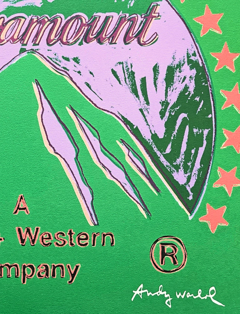 Andy Warhol - Paramount tmavě zelený 76/2400 - 60x60 cm, limitovaná edice CMOA s certifikátem