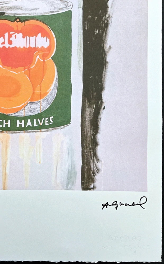Andy Warhol - Del monte peach halve 32/100 - edice Leo Castelli s certifikátem