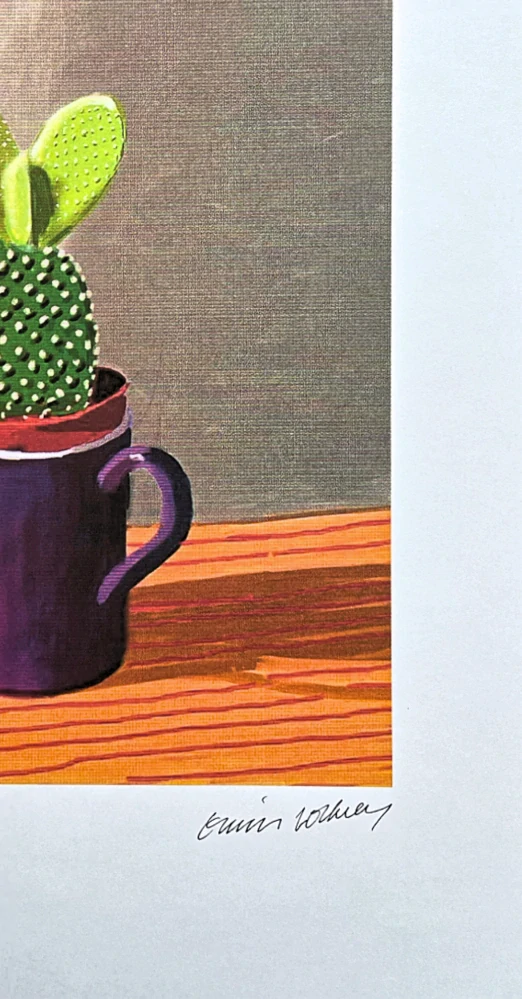 David Hockney - The cactus on a table 200/500 - limitovaná edice, s certifikátem, 35x50 cm