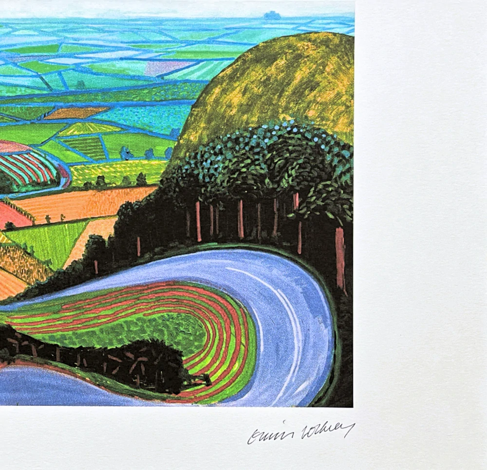David Hockney - The Garrowby Hill 15/500 - limitovaná edice s certifikátem, 50x35 cm