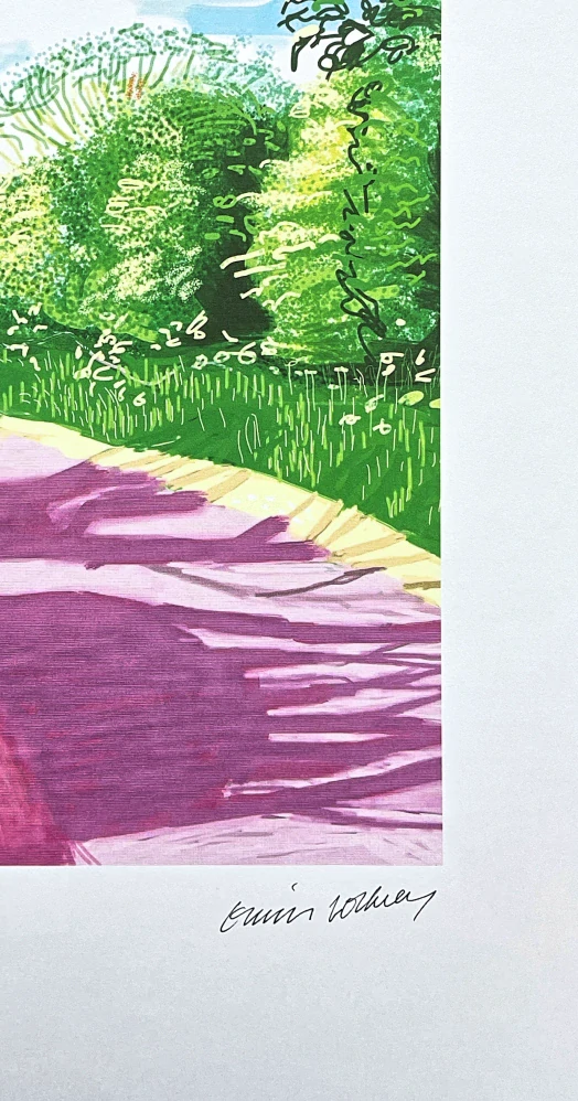 David Hockney - The Arrival of spring in Woldgate East Yorkshire in 2011 - 31 May no.2 - 182/500 - limitovaná edice s certifikátem, 35x50 cm