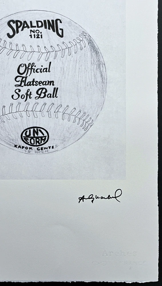 Andy Warhol - Spalding Soft ball 32/100 - edice Leo Castelli s certifikátem
