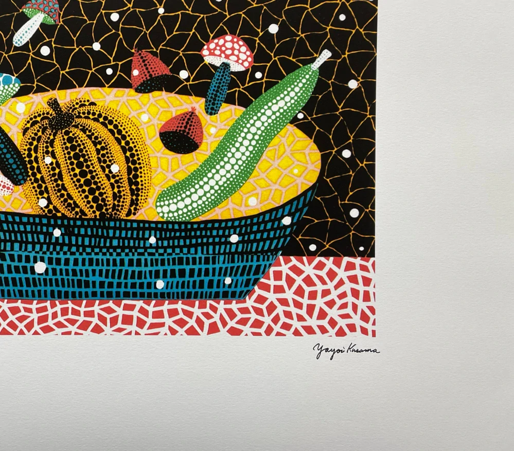 Yayoi Kusama - Fruits 36/500 - signováno, číslovaná edice, 50x65 cm