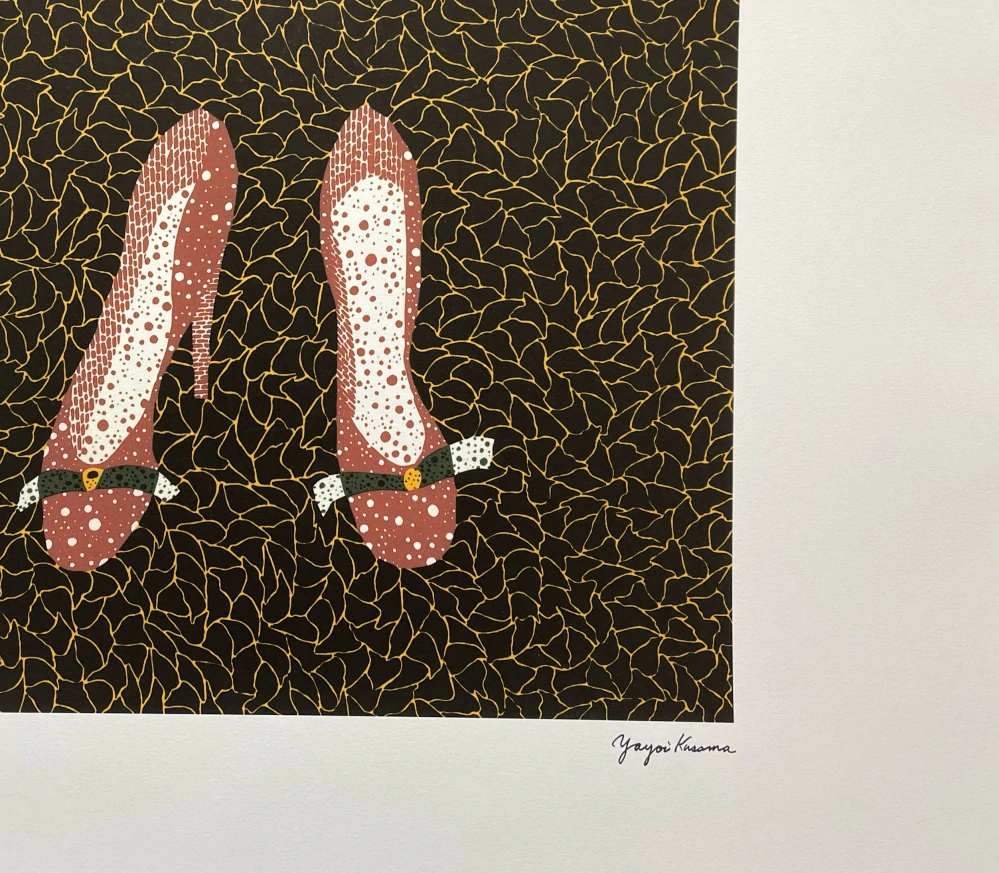 Yayoi Kusama - Shoes 31/500 - signováno, číslovaná edice, 50x65 cm