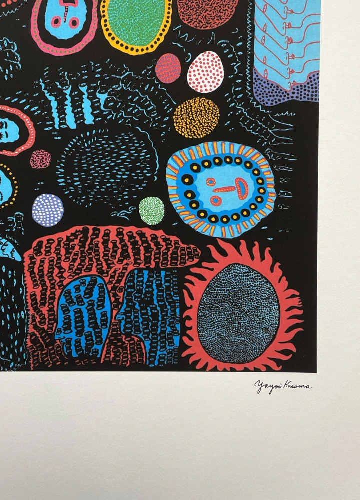 Yayoi Kusama - Every Day i Pray for Love 39/500 - signováno, číslovaná edice, 50x65 cm