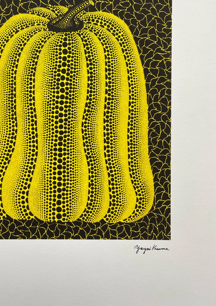 Yayoi Kusama - Pumpkin J x/500 - signováno, číslovaná edice, 50x65 cm
