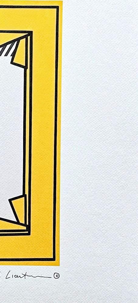 Roy Lichtenstein - Stretcher frame - signováno, 50x35cm, limitovaná edice 81/150