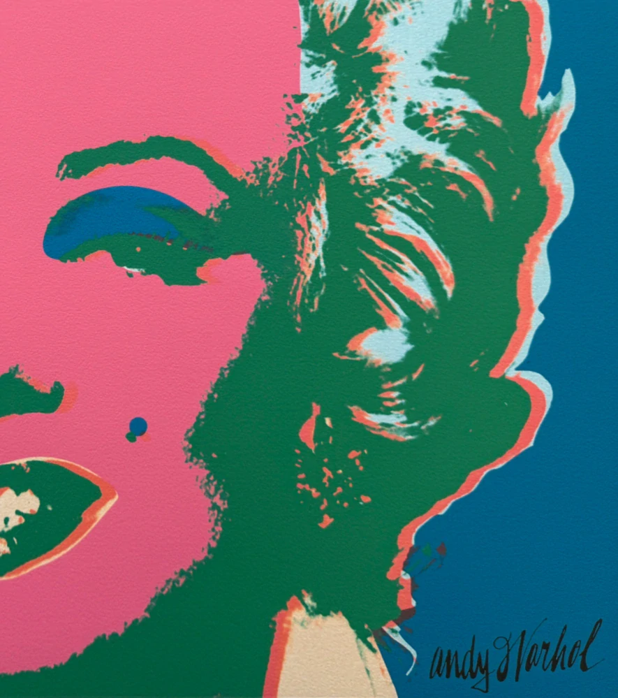 Andy Warhol - Marilyn Monroe modro-vínová 314/2400 - 60x60cm, limitovaná edice CMOA s certifikátem