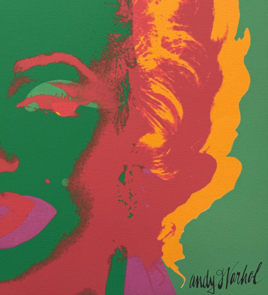 Andy Warhol - Marilyn Monroe zeleno-žlutá 236/2400 - 60x60cm, limitovaná edice CMOA s certifikátem