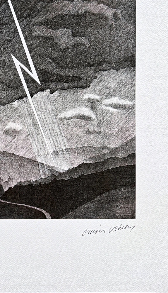 David Hockney - Lightning 25/200 - limitovaná edice, s certifikátem, 35x50 cm