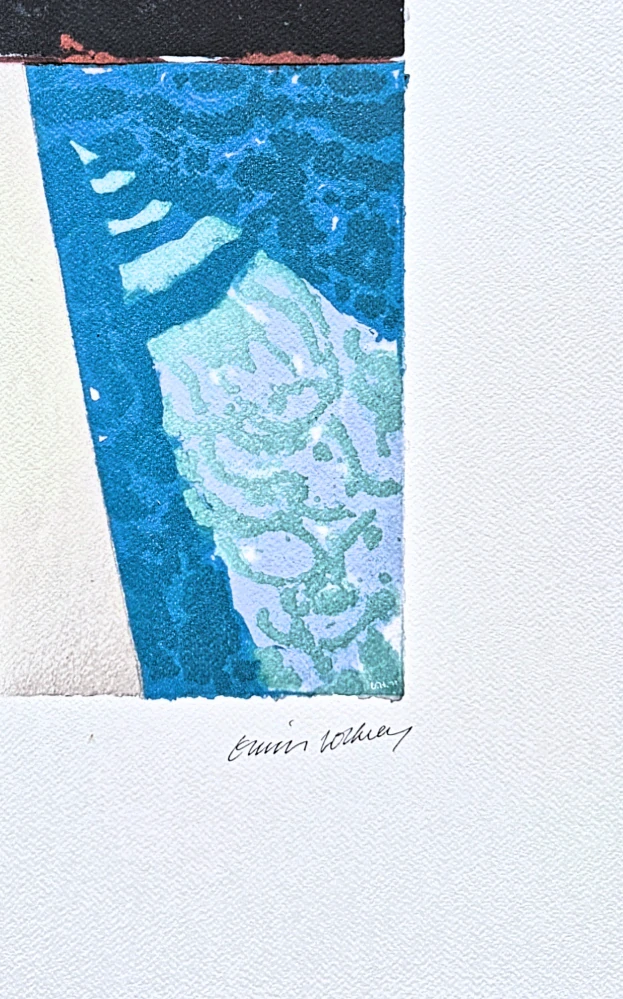 David Hockney - Steps with Shadow 77/200 - limitovaná edice, s certifikátem, 35x50 cm
