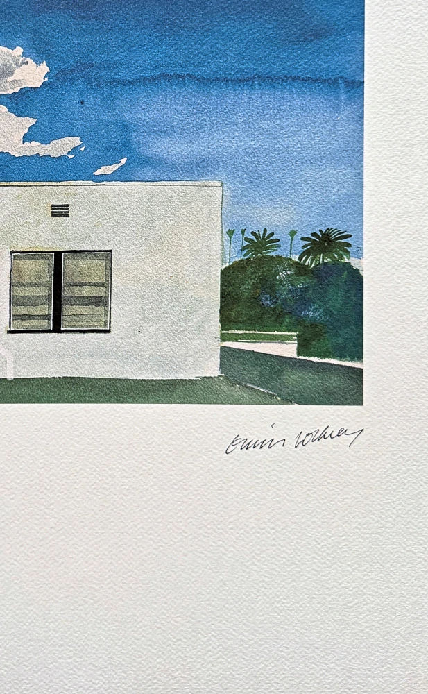David Hockney - Santa Monica 62/200 - limitovaná edice, s certifikátem, 35x50 cm
