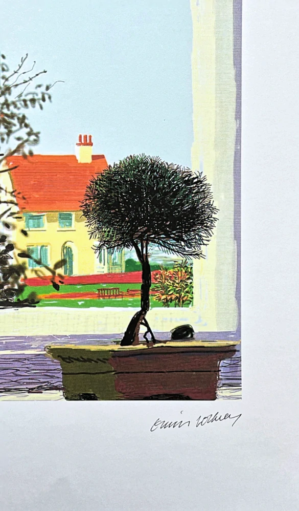 David Hockney - The my window house 156/500 - limitovaná edice, s certifikátem, 35x50 cm