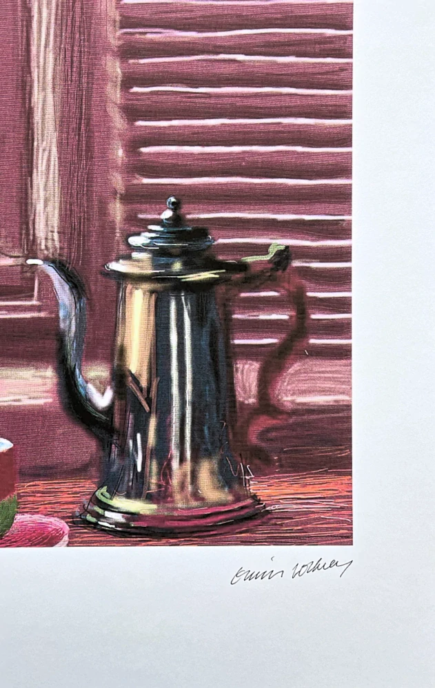 David Hockney - Cafe 117/500 - limitovaná edice, s certifikátem, 35x50 cm