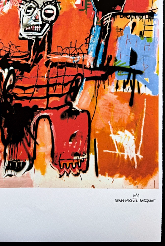 Jean-Michel Basquiat - Black King 73/300 - limitovaná edice, signováno, 50x70cm