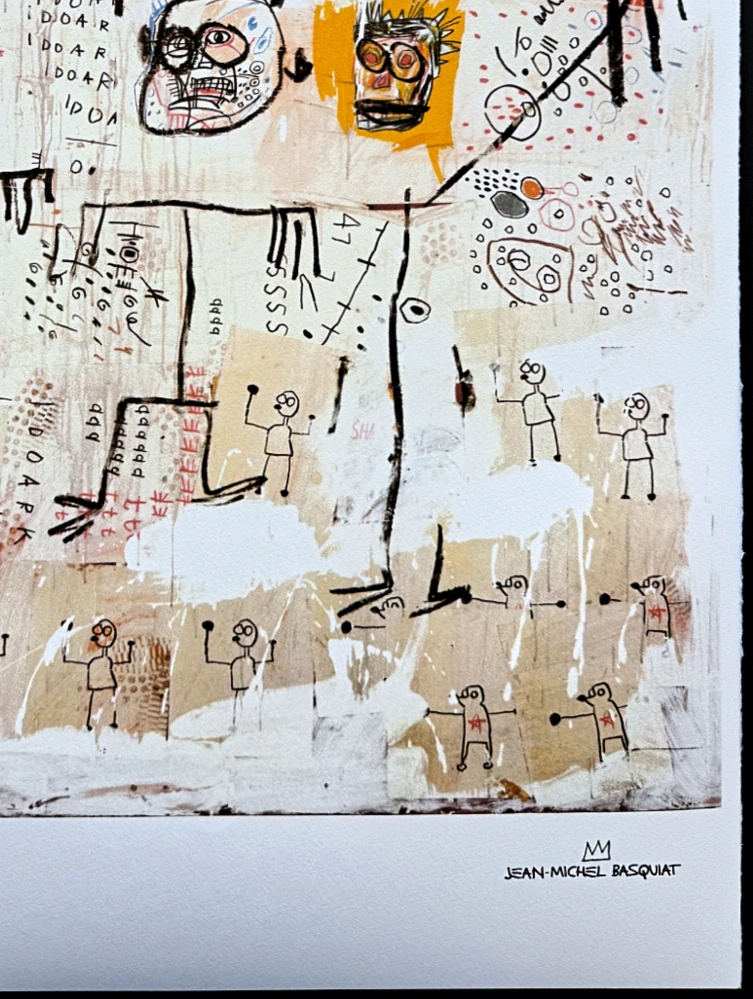 Jean-Michel Basquiat - The Ruffians 155/300 - limitovaná edice, signováno, 50x70cm