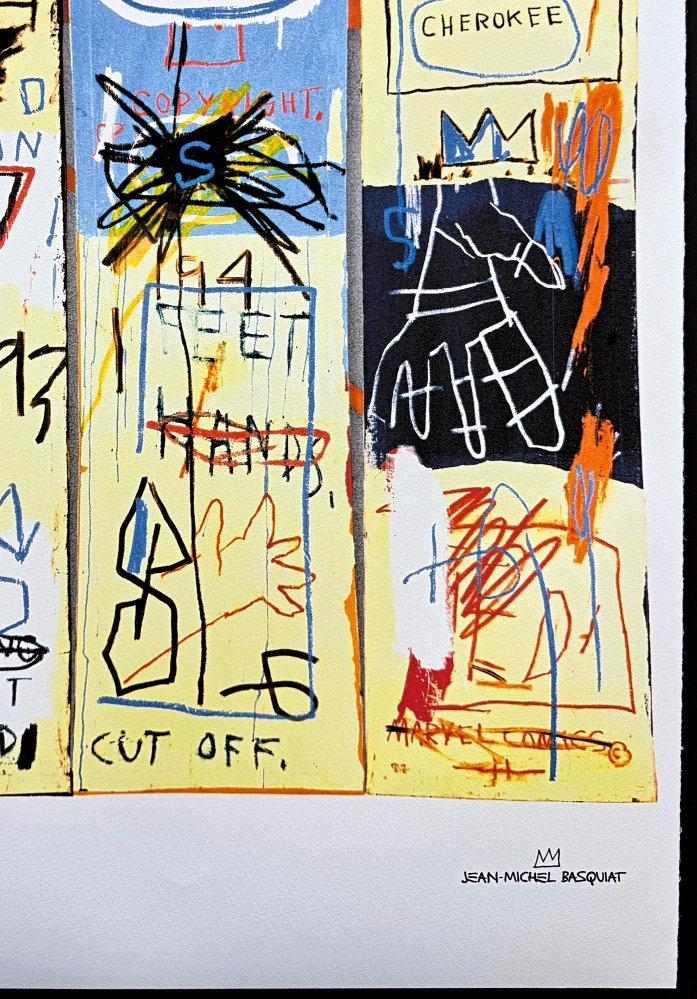 Jean-Michel Basquiat - Charles the first 70/300 - limitovaná edice, signováno, 50x70cm