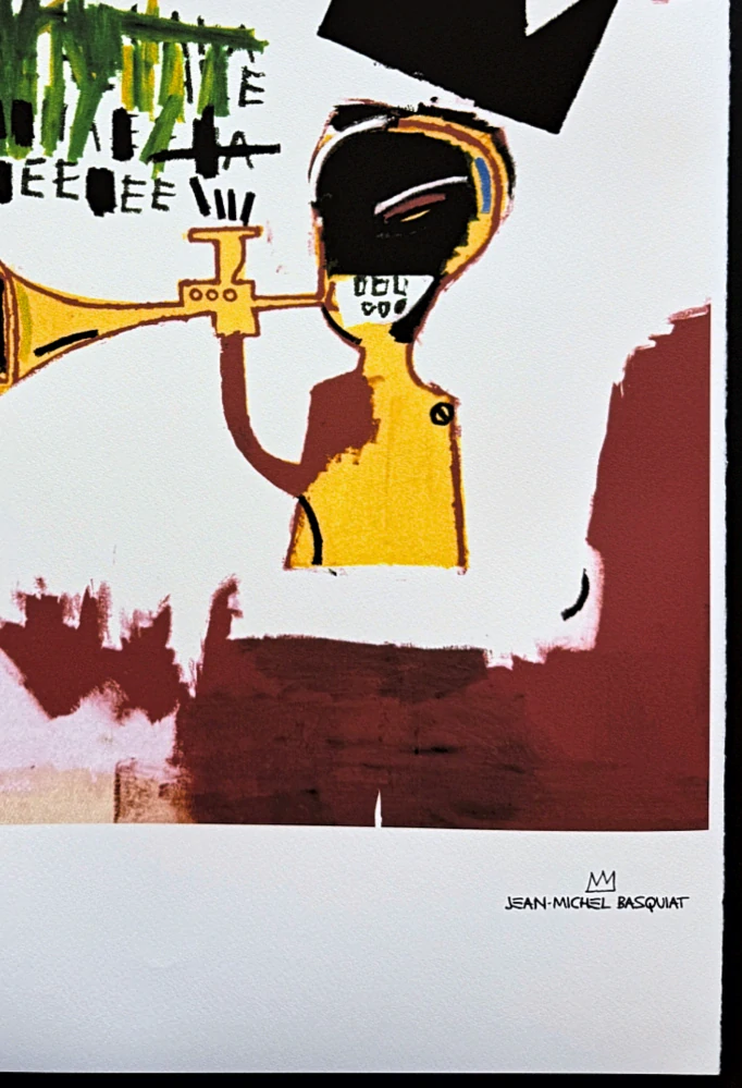 Jean-Michel Basquiat - Trumpet 204 /300 - limitovaná edice, signováno, 50x70cm