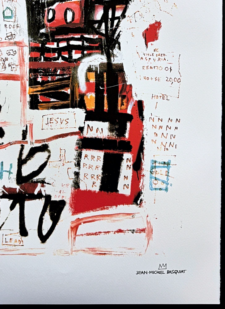 Jean-Michel Basquiat - Number 1 141/300 - limitovaná edice, signováno, 50x70cm
