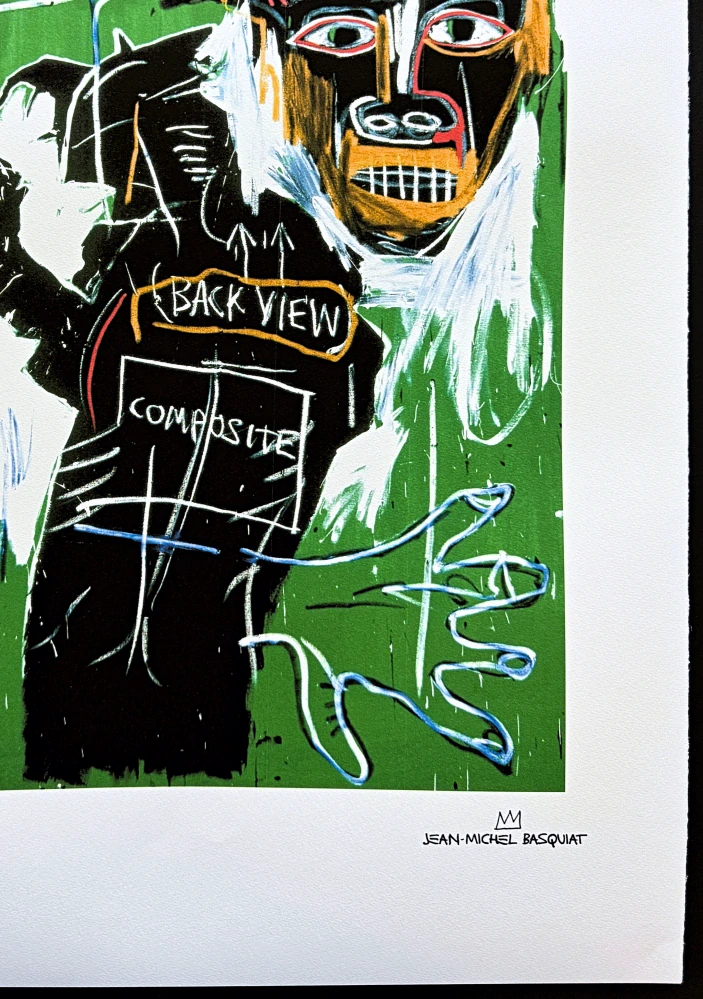 Jean-Michel Basquiat - Black view 146/300 - limitovaná edice, signováno, 50x70cm 