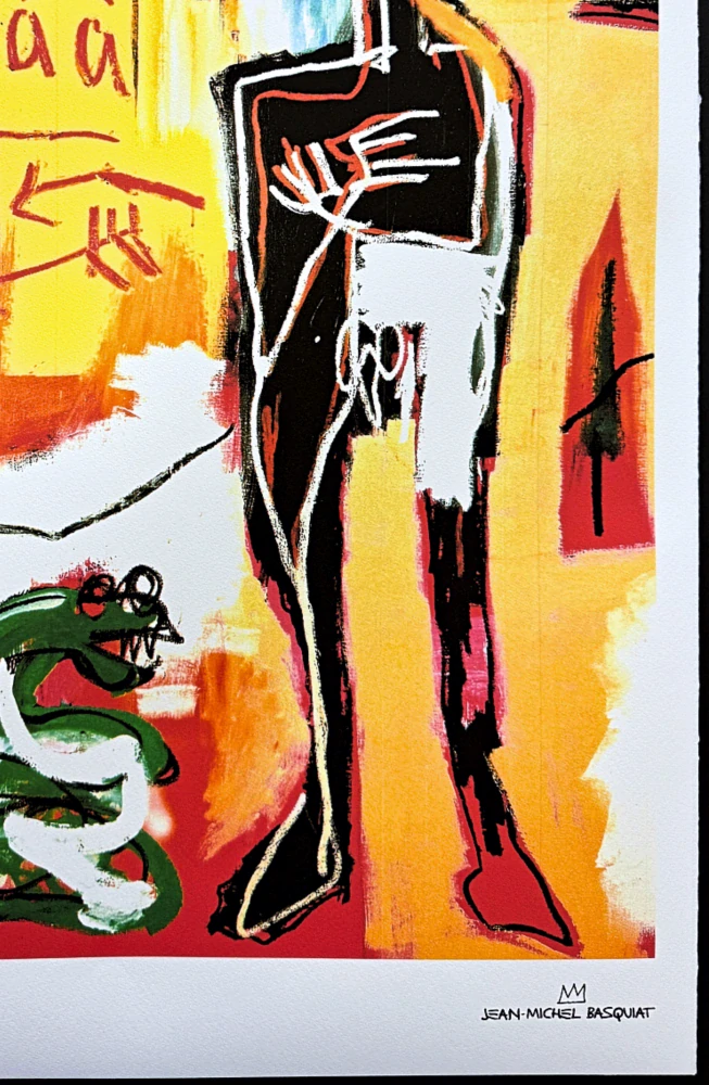 Jean-Michel Basquiat - Snake 203/300 - limitovaná edice, signováno, 50x70cm