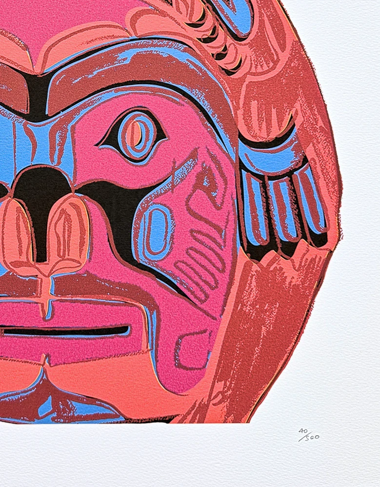 Andy Warhol - Northwest Coast Mask ll 40/500 - signováno, 50x50cm, limitovaná edice CMOA s certifikátem