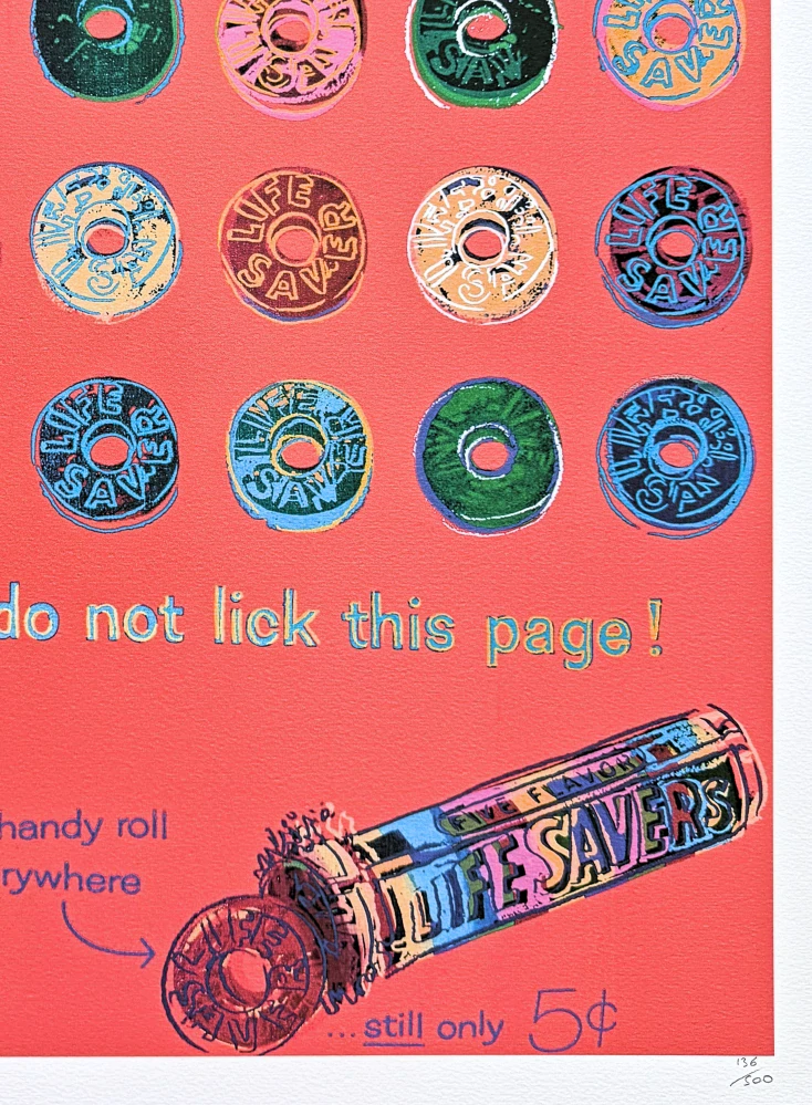Andy Warhol - Life Savers ll 136/500 - signováno, 50x50cm, limitovaná edice CMOA s certifikátem