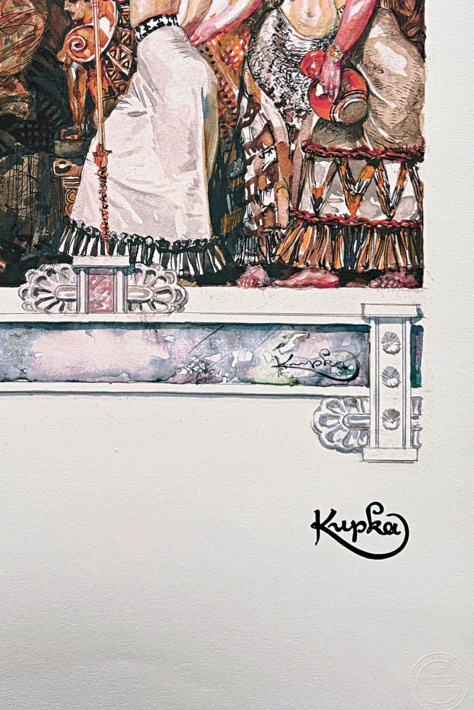 František Kupka - Les Erinnyes 45/350 - limitovaná edice s certifikátem, 50x70cm