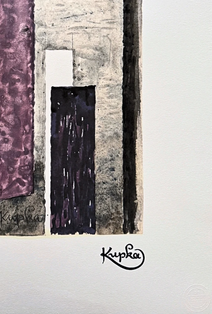 František Kupka - Plan Violet 71/350 - limitovaná edice s certifikátem, 50x70cm