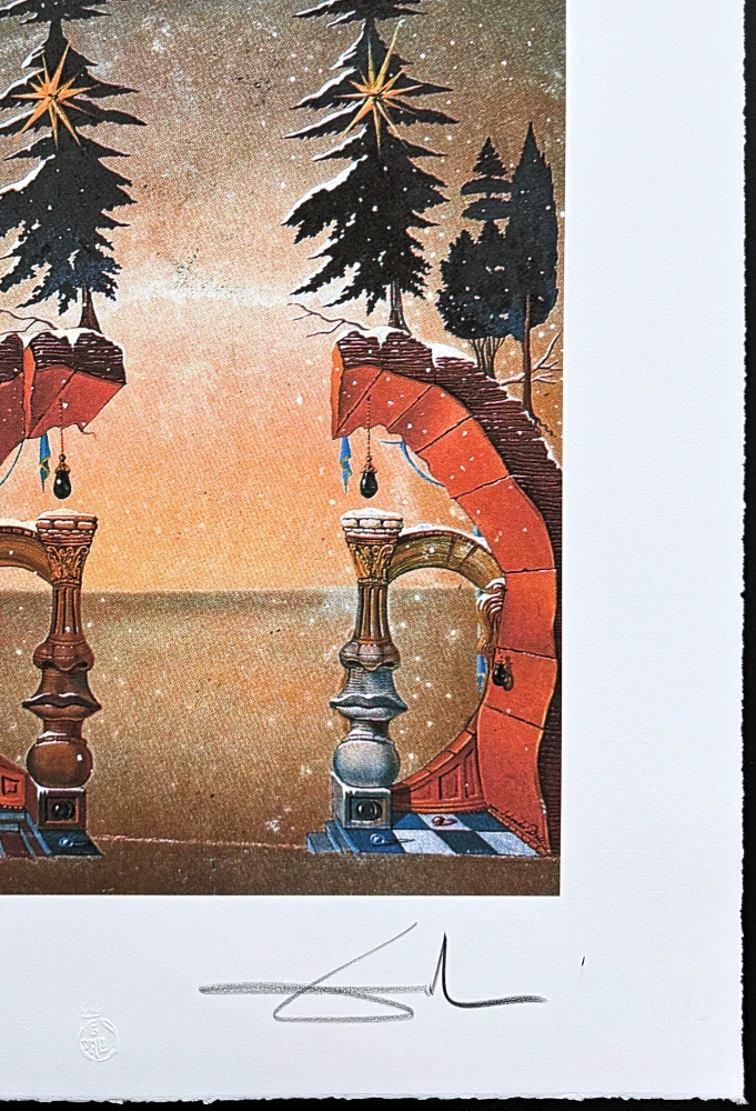 Salvador Dalí - Christmas - signováno, limitovaná edice, 50x66cm