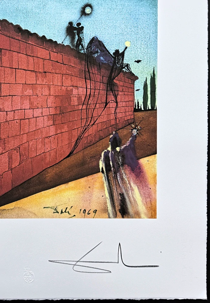 Salvador Dalí - Odysseus and Telemachus - signováno, limitovaná edice, 50x66cm