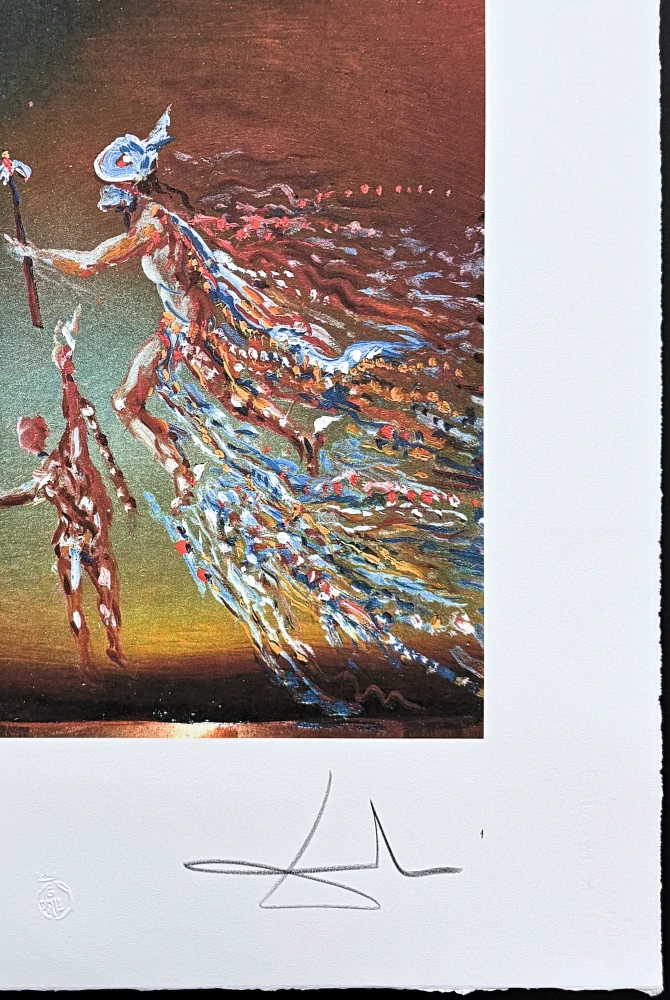 Salvador Dalí - Hermes - signováno, limitovaná edice, 50x66cm