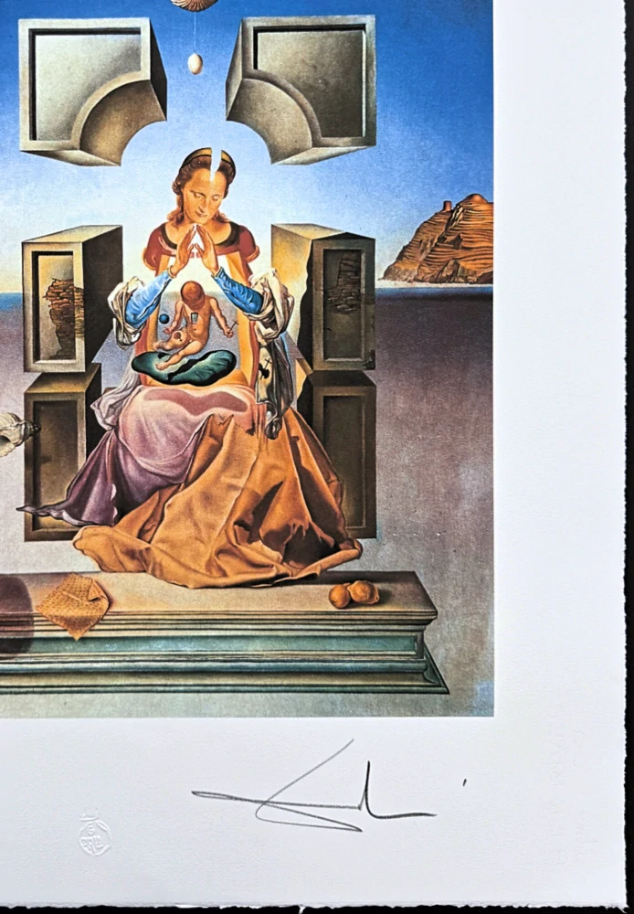 Salvador Dalí - The Madonna of Port Lligat - signováno, limitovaná edice, 50x66cm