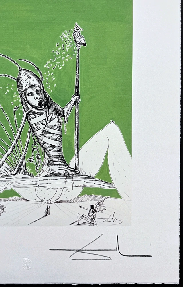 Salvador Dalí - Convalescence - signováno, limitovaná edice, 50x66cm