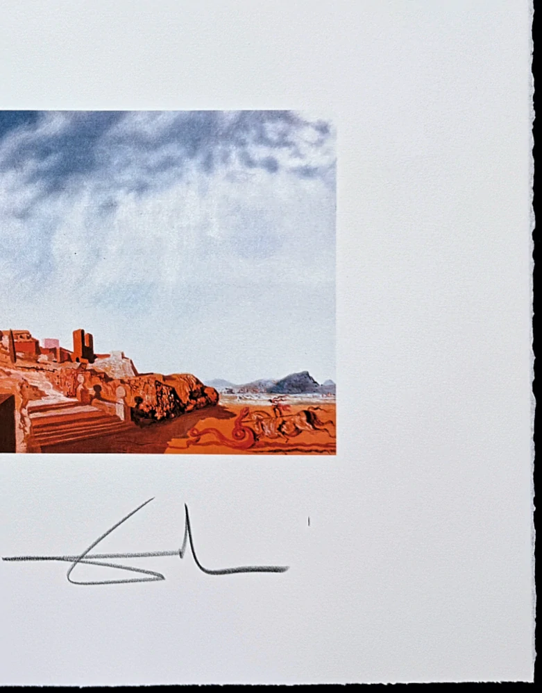 Salvador Dalí - El Caballero de la Muerte - signováno, limitovaná edice, 66x50cm