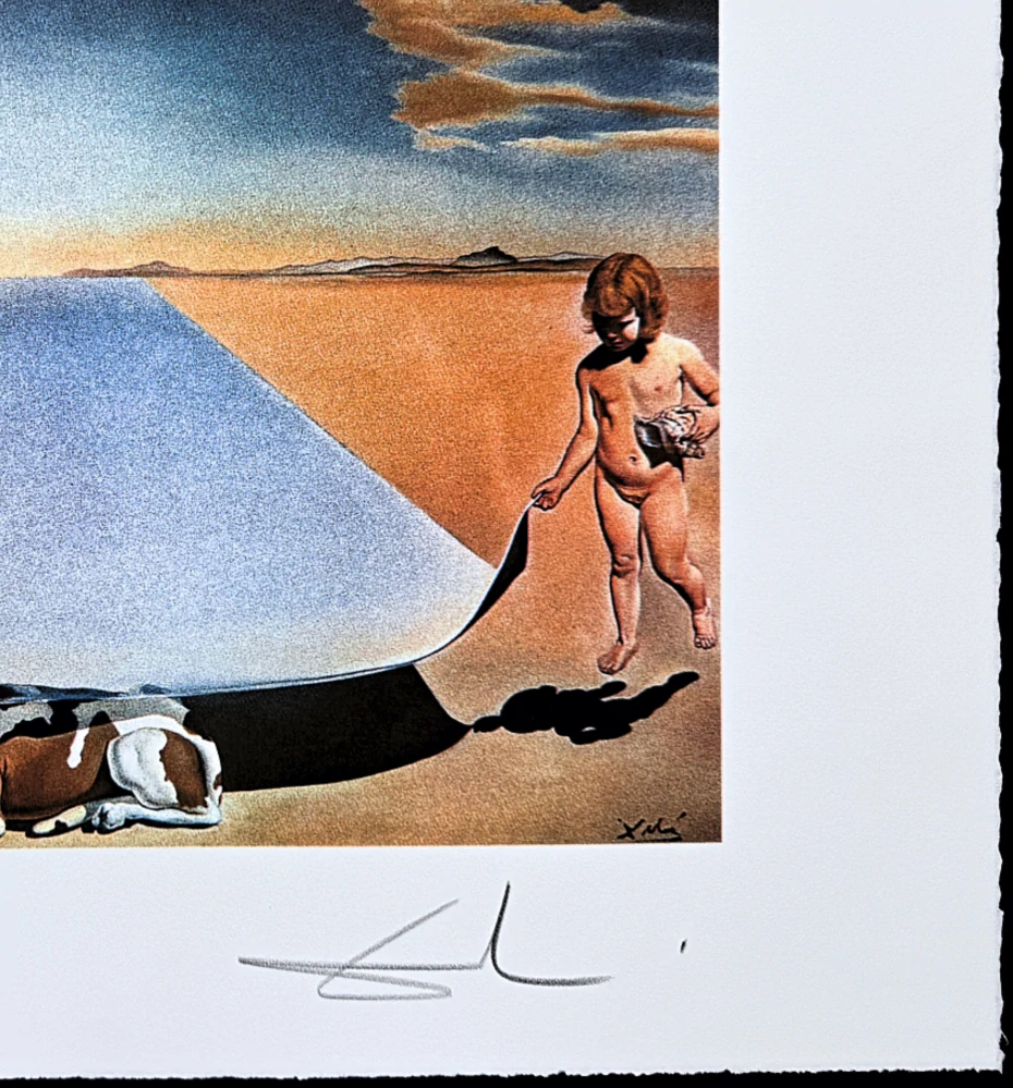 Salvador Dalí - Dali at the Age of six - signováno, limitovaná edice, 66x50cm
