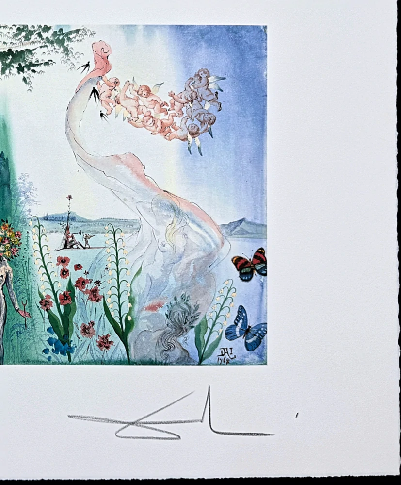 Salvador Dalí - Printemps - signováno, limitovaná edice, 66x50cm