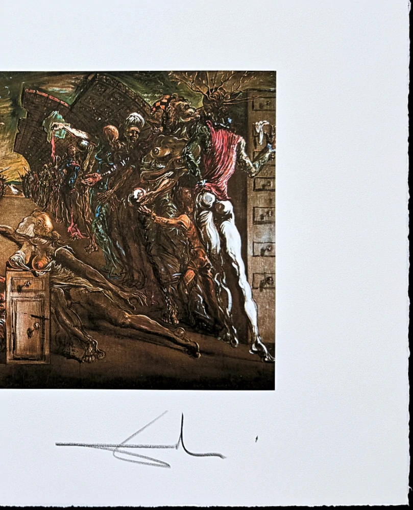 Salvador Dalí - Palladios Corridor of Dramatic Surprise - signováno, limitovaná edice, 66x50cm