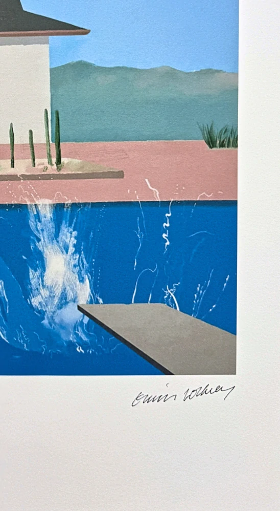 David Hockney - The Splash x/500 - limitovaná edice s certifikátem, 35x50 cm