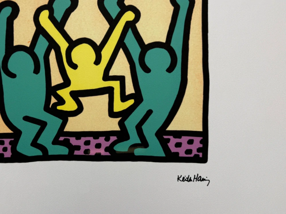Keith Haring - Family x/150 - signováno, limitovaná edice s certifikátem, 70x50 cm