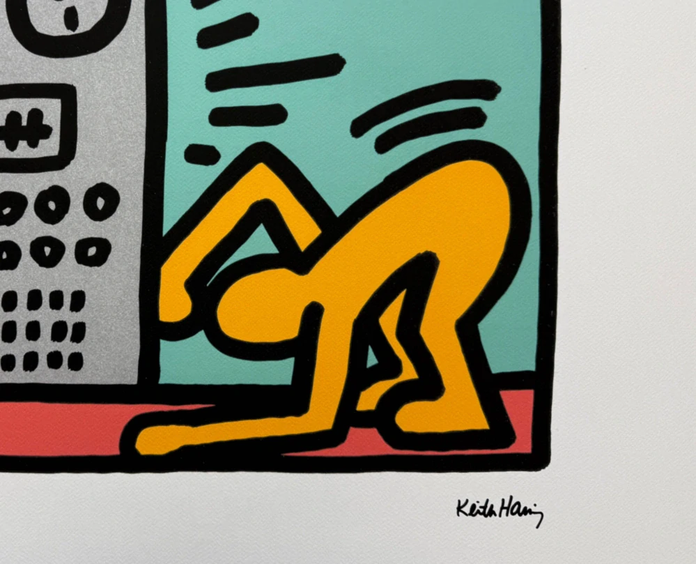 Keith Haring - Computer x/150 - signováno, limitovaná edice s certifikátem, 70x50 cm