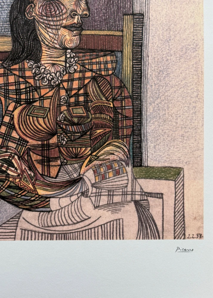 Pablo Picasso - Dora Maar 75/200 - signováno, s certifikátem, 50x70 cm