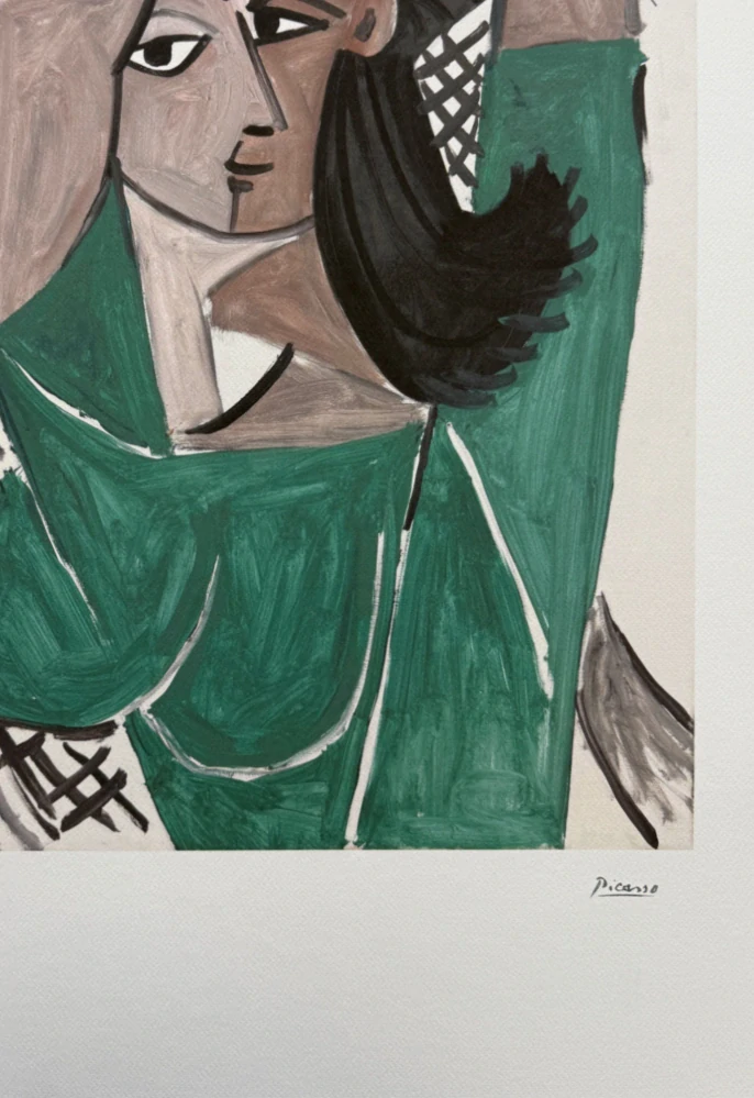 Pablo Picasso - Woman Combing her Hair 55/200 - signováno, s certifikátem, 50x70 cm