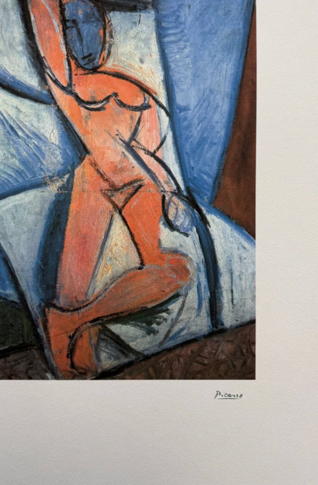 Pablo Picasso - Femme nue assise 78/200 - signováno, s certifikátem, 50x70 cm
