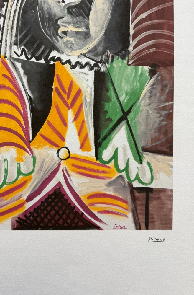 Pablo Picasso - Femme assise 28/200 - signováno, s certifikátem, 50x70 cm
