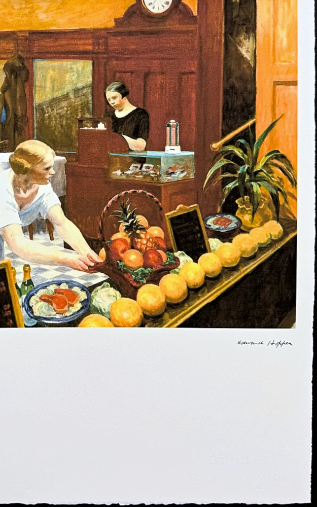 Edward Hopper - Tables for Ladies 99/150 - limitovaná edice, s certifikátem, 57x38 cm