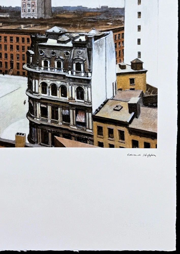 Edward Hopper - The City 73/150 - limitovaná edice, s certifikátem, 38x57 cm