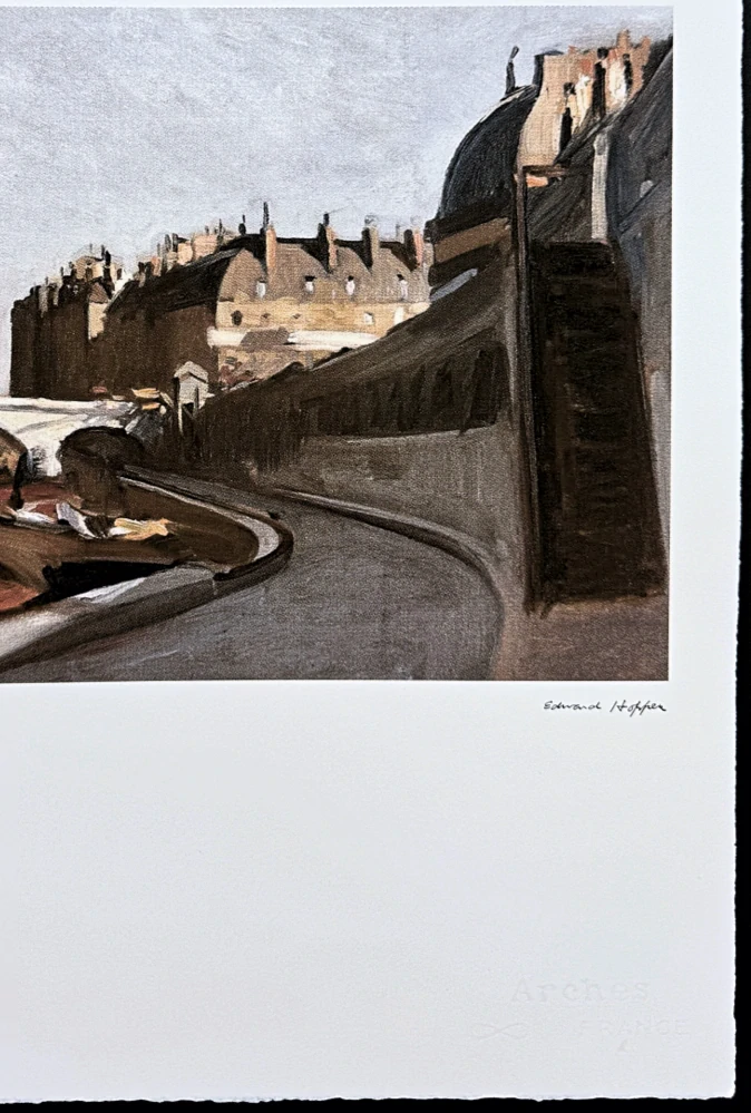 Edward Hopper - Le quai des grands augustins 92/150 - limitovaná edice, s certifikátem, 38x57 cm
