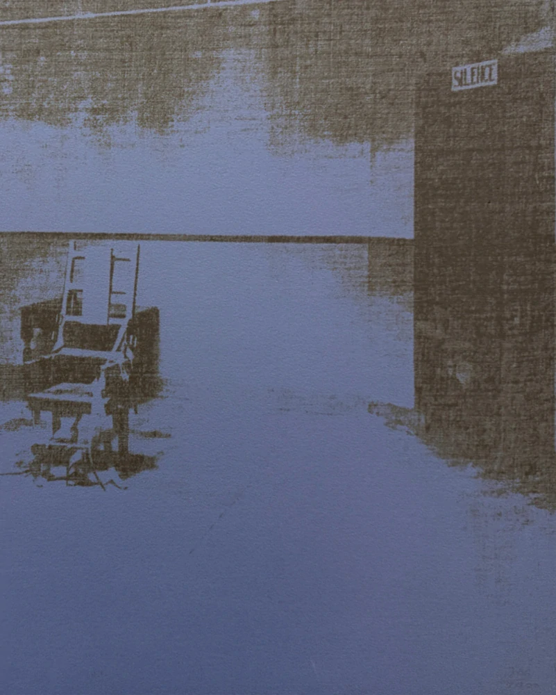 Andy Warhol - Little Electric Chair VII x/2400 - 60x60cm, limitovaná edice CMOA s certifikátem